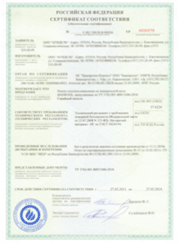 Fire Safety Certificate Russia
